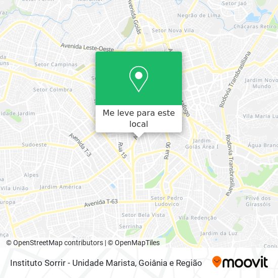 Instituto Sorrir - Unidade Marista mapa
