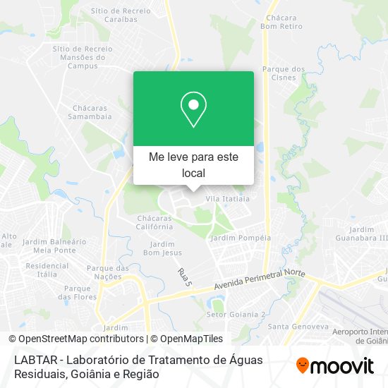 LABTAR - Laboratório de Tratamento de Águas Residuais mapa