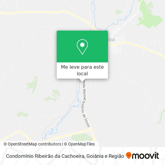 Condomínio Ribeirão da Cachoeira mapa