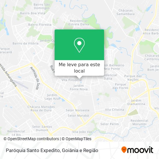 Paróquia Santo Expedito mapa