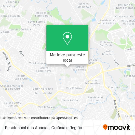 Residencial das Acácias mapa