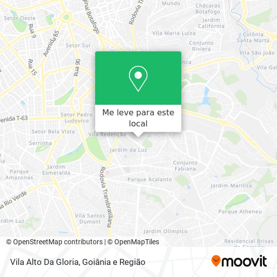 Vila Alto Da Gloria mapa