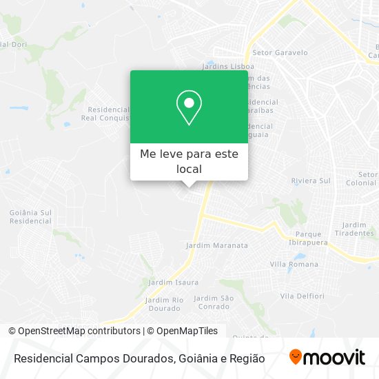 Residencial Campos Dourados mapa