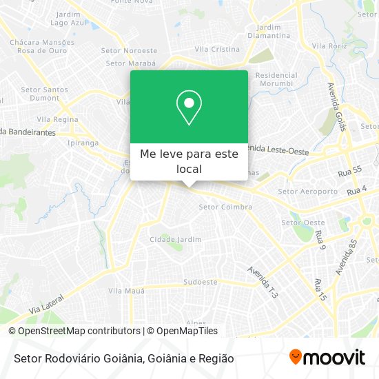 Setor Rodoviário Goiânia mapa