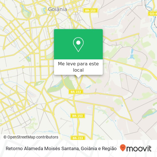 Retorno Alameda Moisés Santana mapa