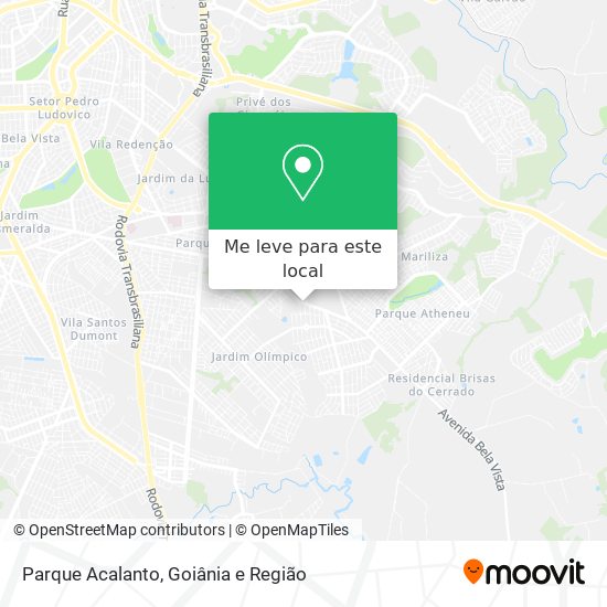 Parque Acalanto mapa