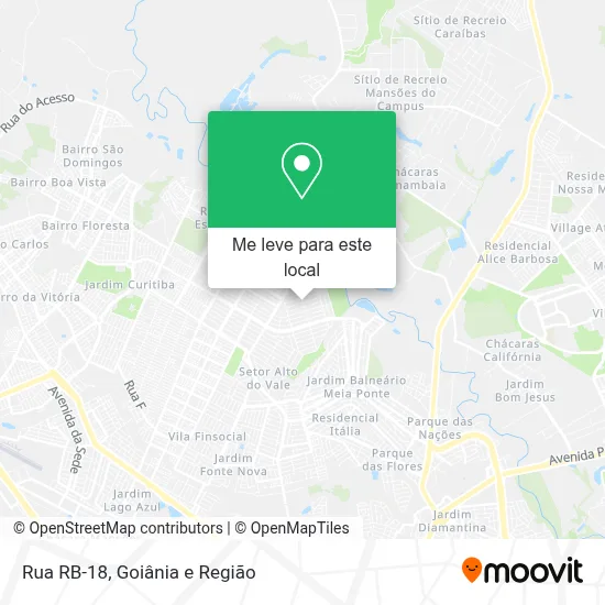 Rua RB-18 mapa