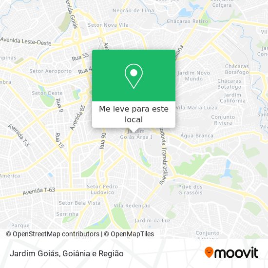 Jardim Goiás mapa
