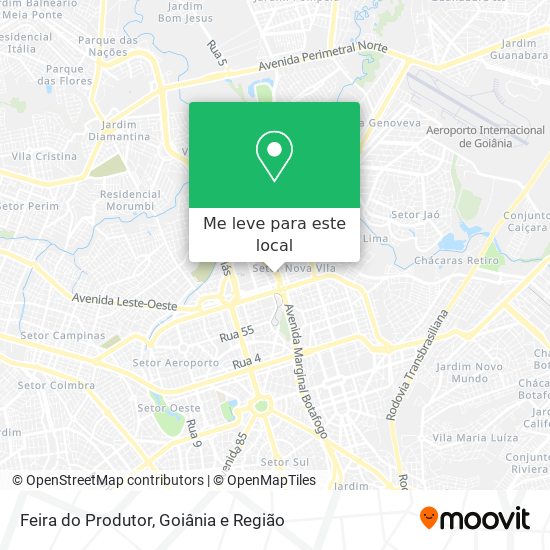 Feira do Produtor mapa