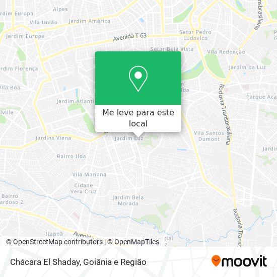 Chácara El Shaday mapa