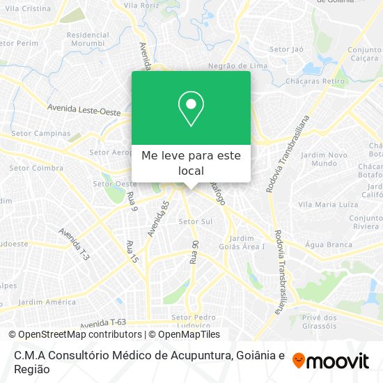 C.M.A Consultório Médico de Acupuntura mapa