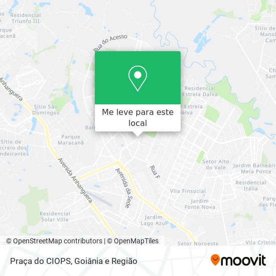 Praça do CIOPS mapa