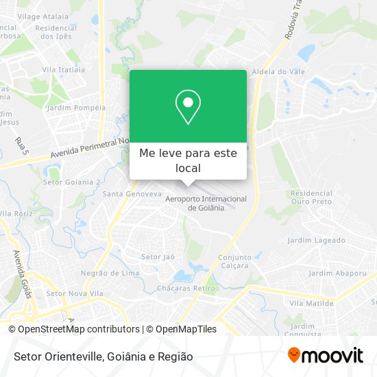 Setor Orienteville mapa