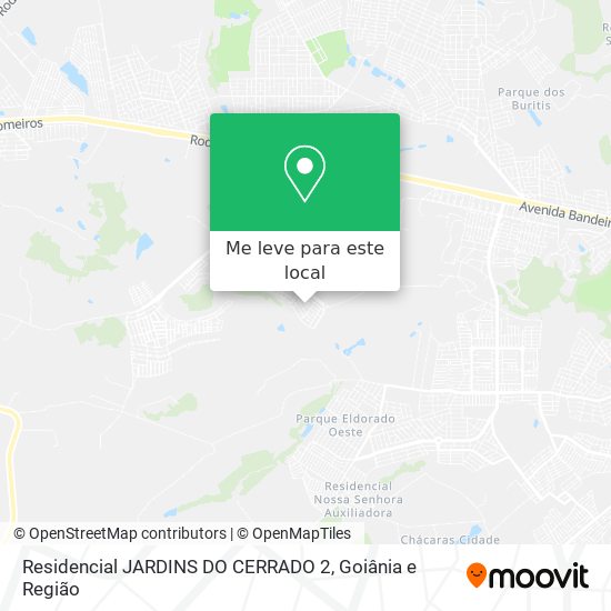 Residencial JARDINS DO CERRADO 2 mapa