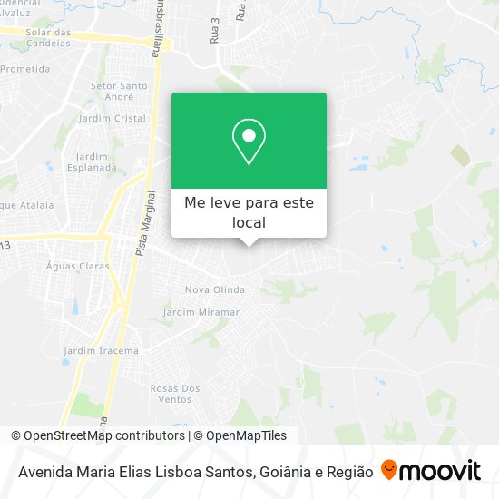 Avenida Maria Elias Lisboa Santos mapa