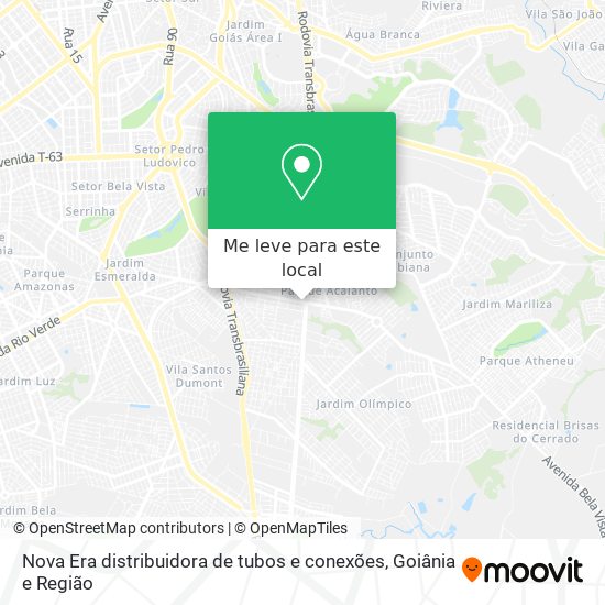 Nova Era distribuidora de tubos e conexões mapa