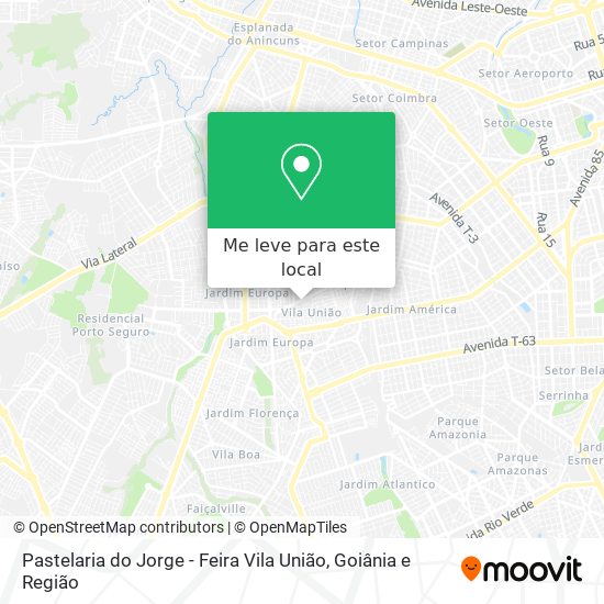 Pastelaria do Jorge - Feira Vila União mapa
