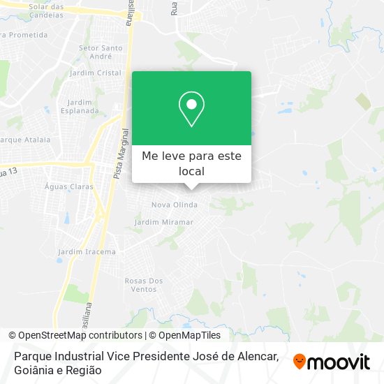 Parque Industrial Vice Presidente José de Alencar mapa