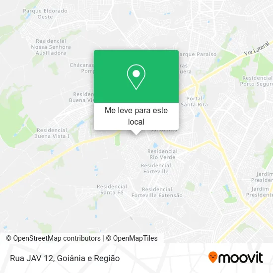 Rua JAV 12 mapa