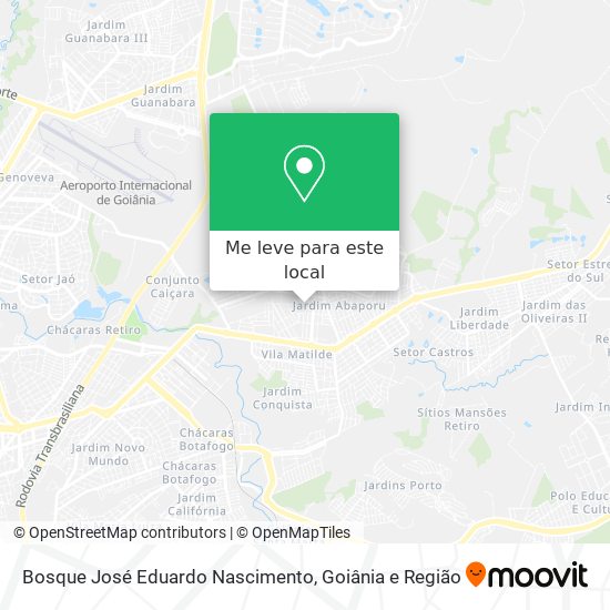 Bosque José Eduardo Nascimento mapa