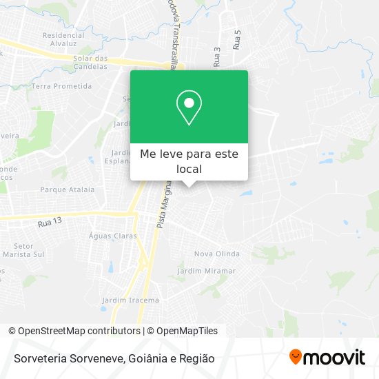 Sorveteria Sorveneve mapa