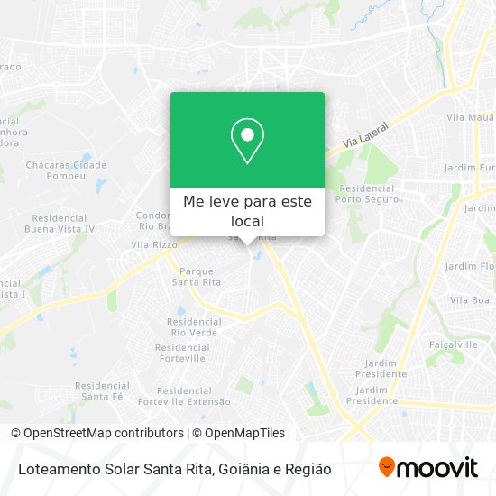 Loteamento Solar Santa Rita mapa