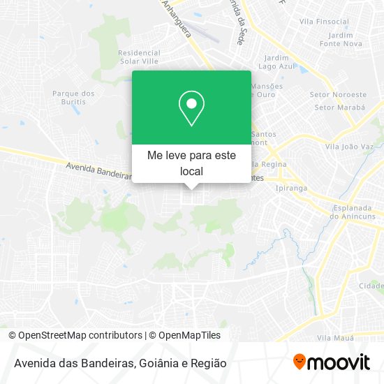 Avenida das Bandeiras mapa