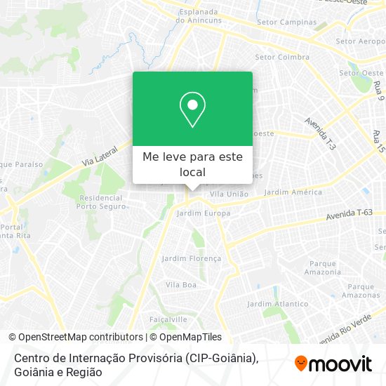 Centro de Internação Provisória (CIP-Goiânia) mapa