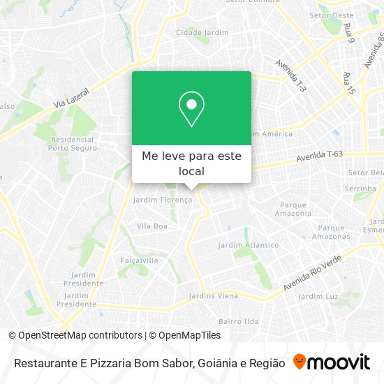 Restaurante E Pizzaria Bom Sabor mapa