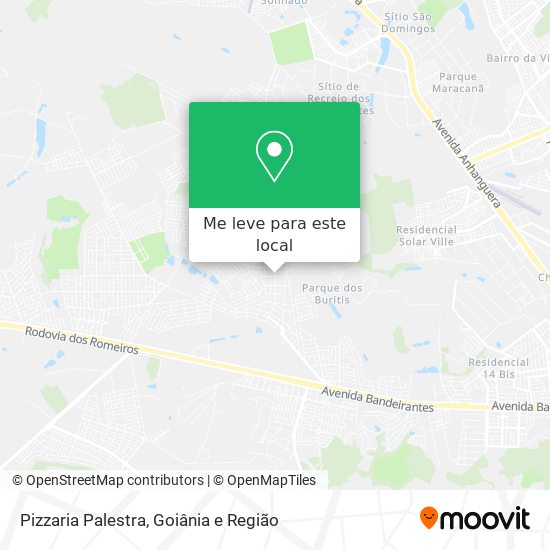 Pizzaria Palestra mapa