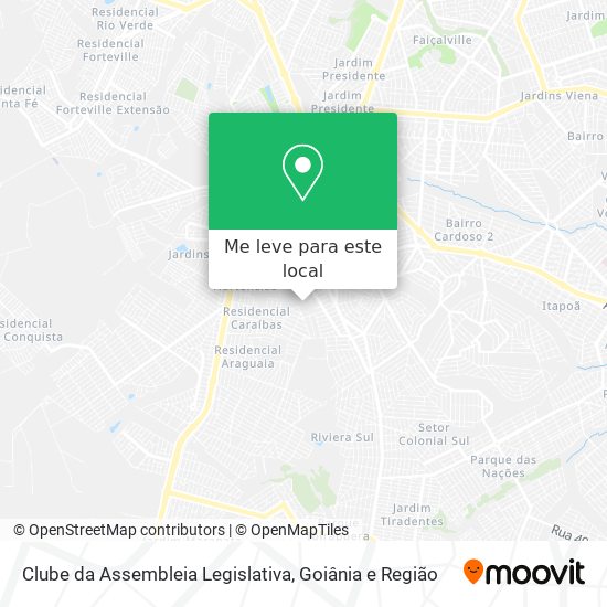 Clube da Assembleia Legislativa mapa