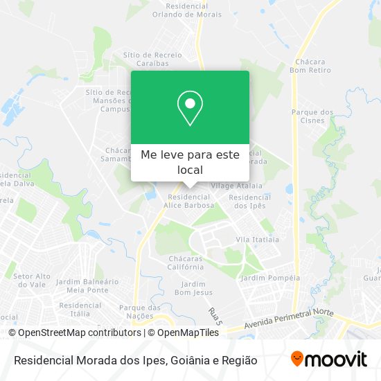 Residencial Morada dos Ipes mapa