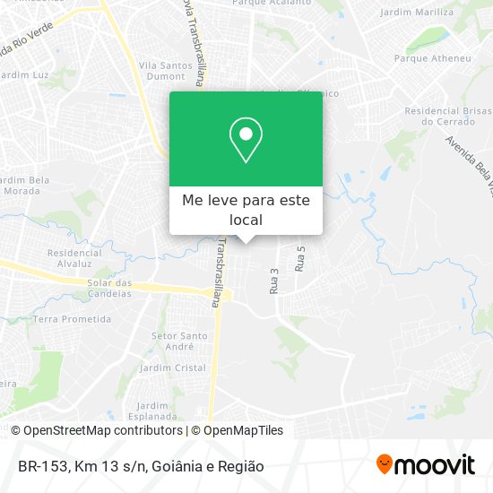BR-153, Km 13 s/n mapa
