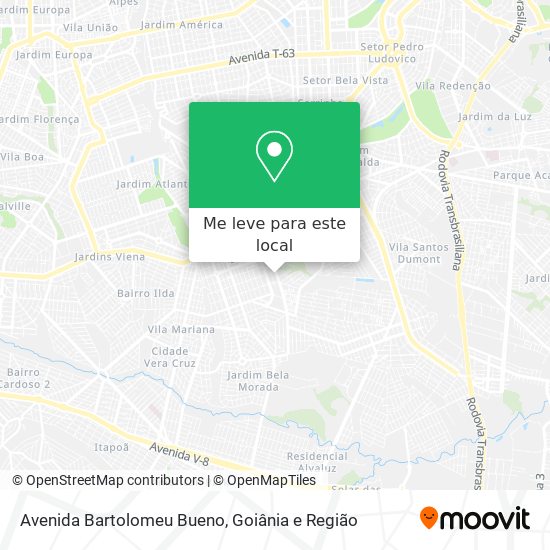 Avenida Bartolomeu Bueno mapa