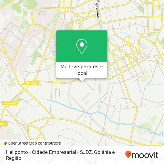 Heliponto - Cidade Empresarial - SJDZ mapa