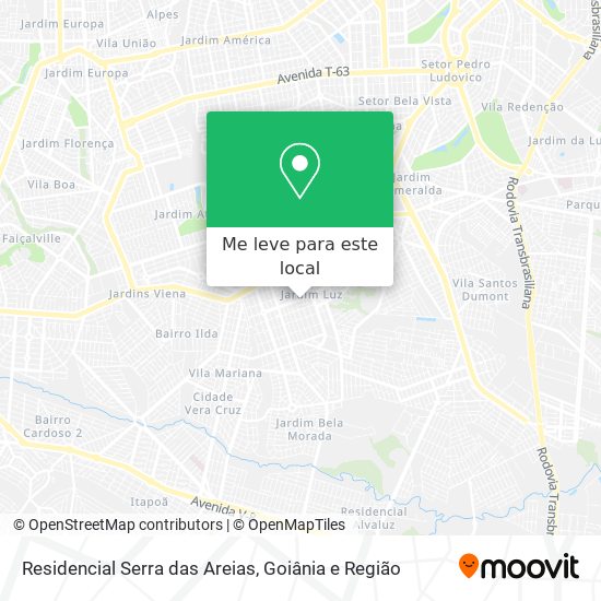 Residencial Serra das Areias mapa