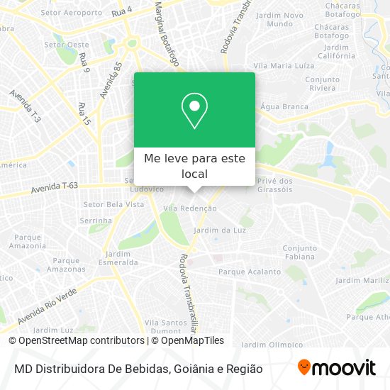 MD Distribuidora De Bebidas mapa