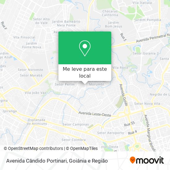 Avenida Cândido Portinari mapa