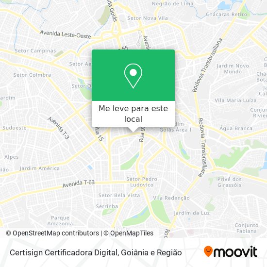 Certisign Certificadora Digital mapa