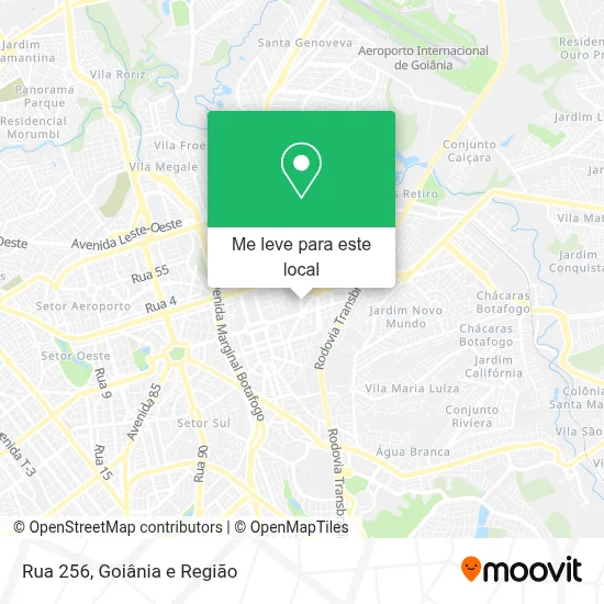 Rua 256 mapa