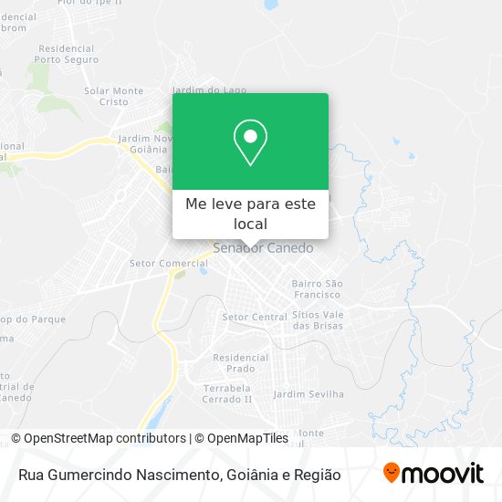 Rua Gumercindo Nascimento mapa