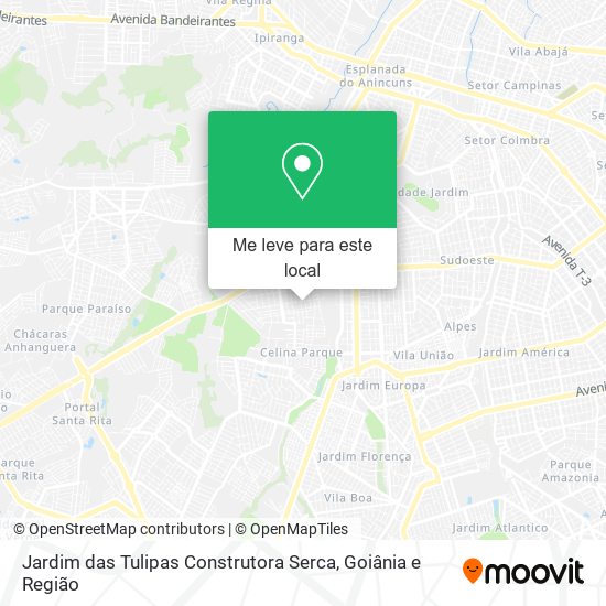 Jardim das Tulipas Construtora Serca mapa
