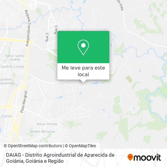 DAIAG - Distrito Agroindustrial de Aparecida de Goiânia mapa