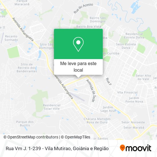 Rua Vm J. 1-239 - Vila Mutirao mapa