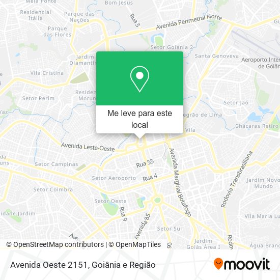 Avenida Oeste 2151 mapa