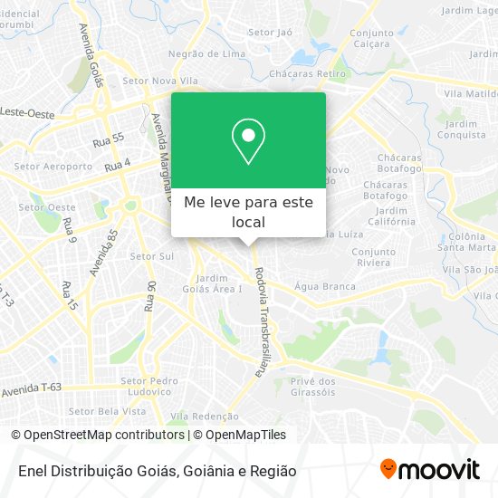 Como chegar até Enel Distribuição Goiás em U.T.P. Jardim Goias de