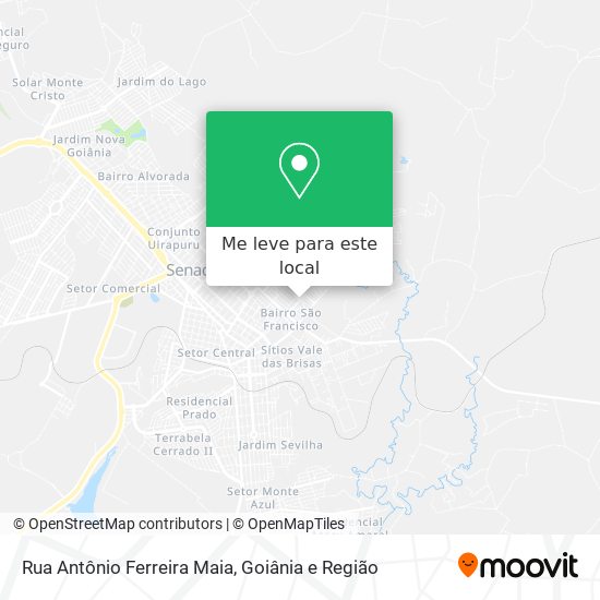 Rua Antônio Ferreira Maia mapa