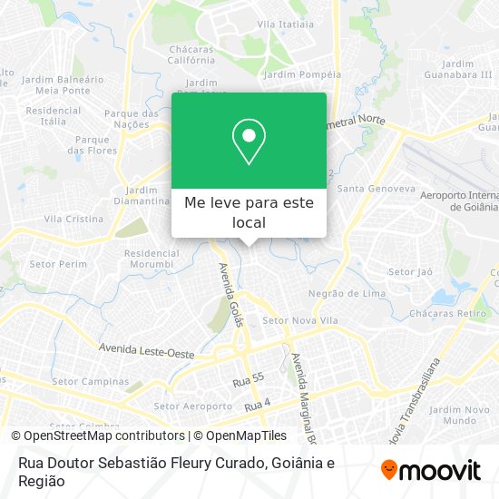 Rua Doutor Sebastião Fleury Curado mapa