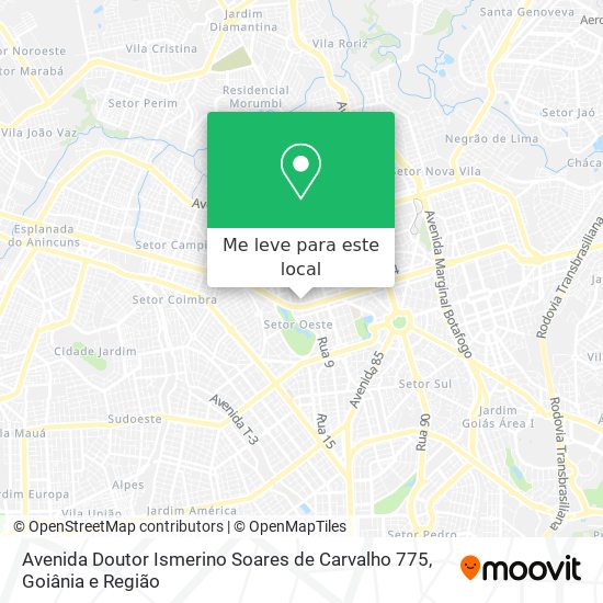 Avenida Doutor Ismerino Soares de Carvalho 775 mapa