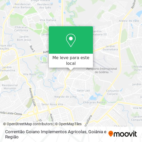 Correntão Goiano Implementos Agrícolas mapa